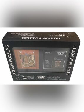Iconic Concepts Men's Black Jigsaw Puzzle Box - Aerosmith Artwork